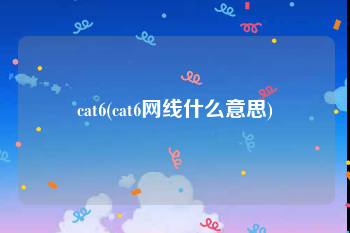 cat6(cat6网线什么意思)