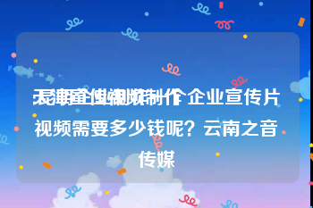 天津宣传视频制作
:昆明企业制作一个企业宣传片视频需要多少钱呢？云南之音传媒