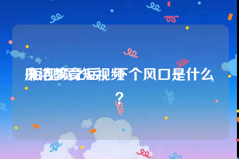 廉洁教育短视频
:短视频之后，下个风口是什么？