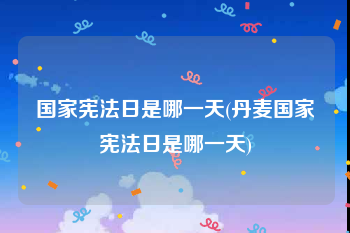 国家宪法日是哪一天(丹麦国家宪法日是哪一天)