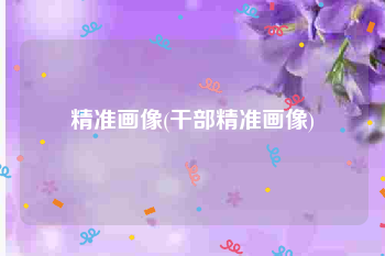 精准画像(干部精准画像)