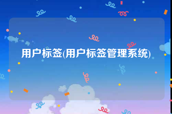 用户标签(用户标签管理系统)
