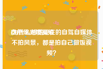 自然风光短视频
:为什么感觉现在的自驾自媒体不拍风景，都是拍自己做饭视频？