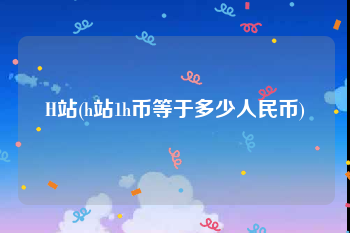H站(h站1h币等于多少人民币)