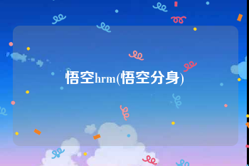 悟空hrm(悟空分身)