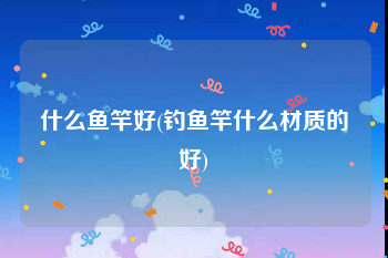 什么鱼竿好(钓鱼竿什么材质的好)