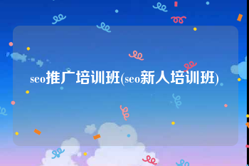 seo推广培训班(seo新人培训班)