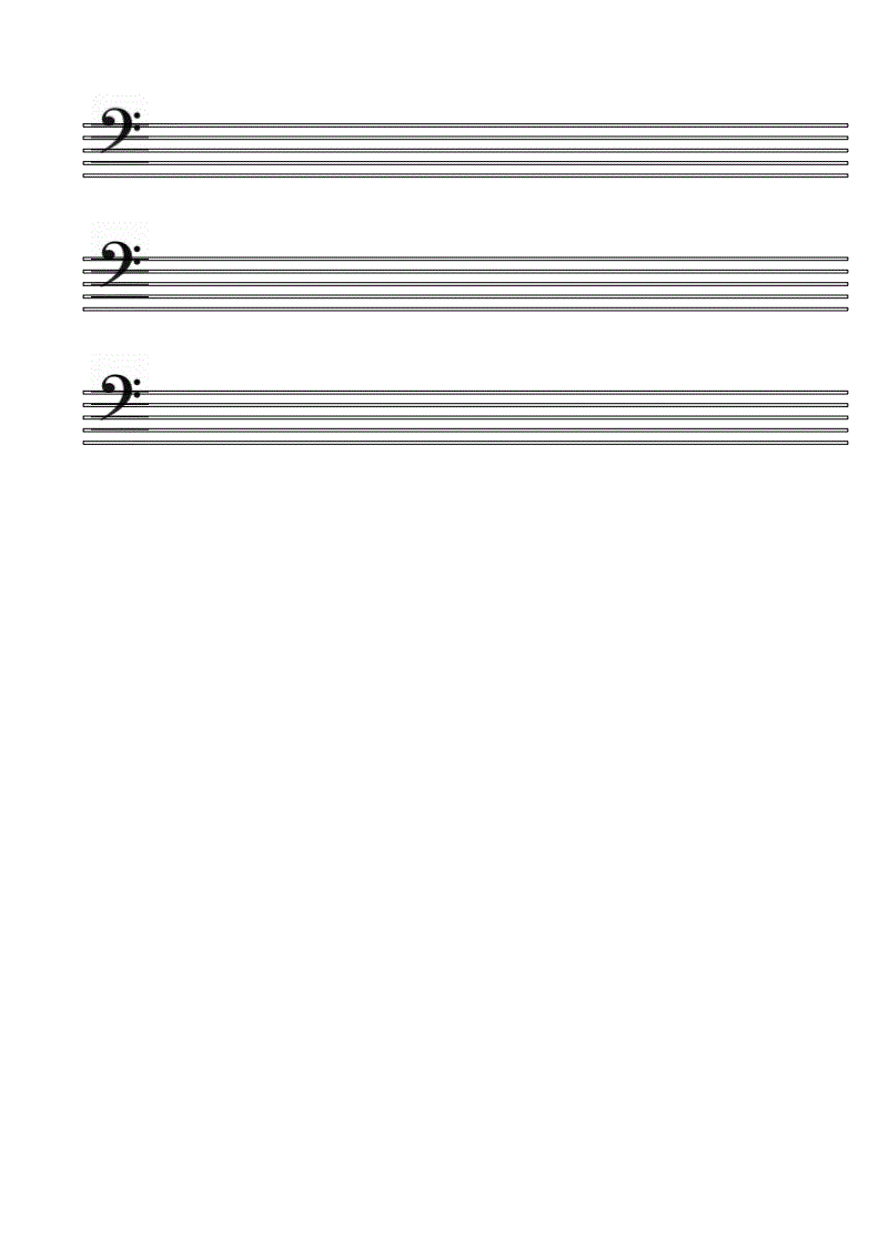 五线谱打印a4(五线谱打印模板a4高清pdf)  第1张